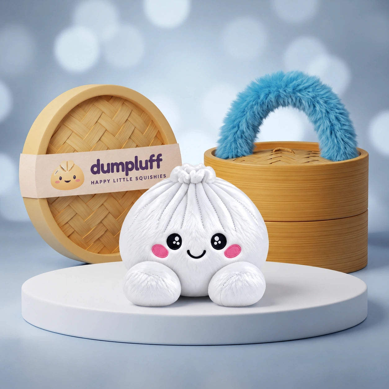 Marshmallow White Dumpling Squishy Plush