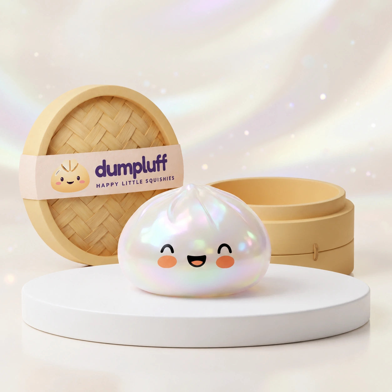 Cloud White Unique Dumpling Squishy