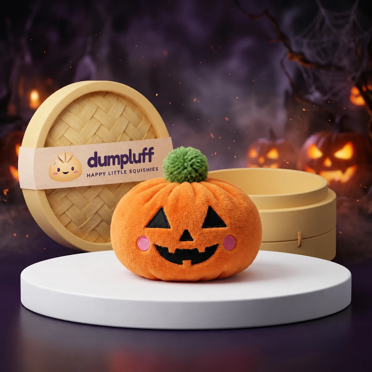 Harvest Halloween Pumpkin Dumpling Squishy Plush