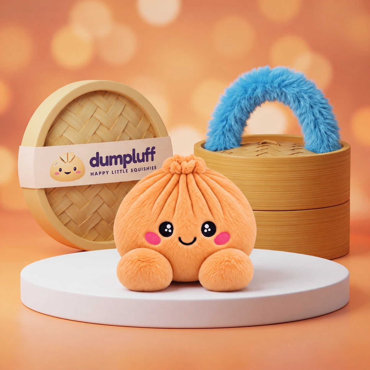 Tangerine Orange Dumpling Squishy Plush
