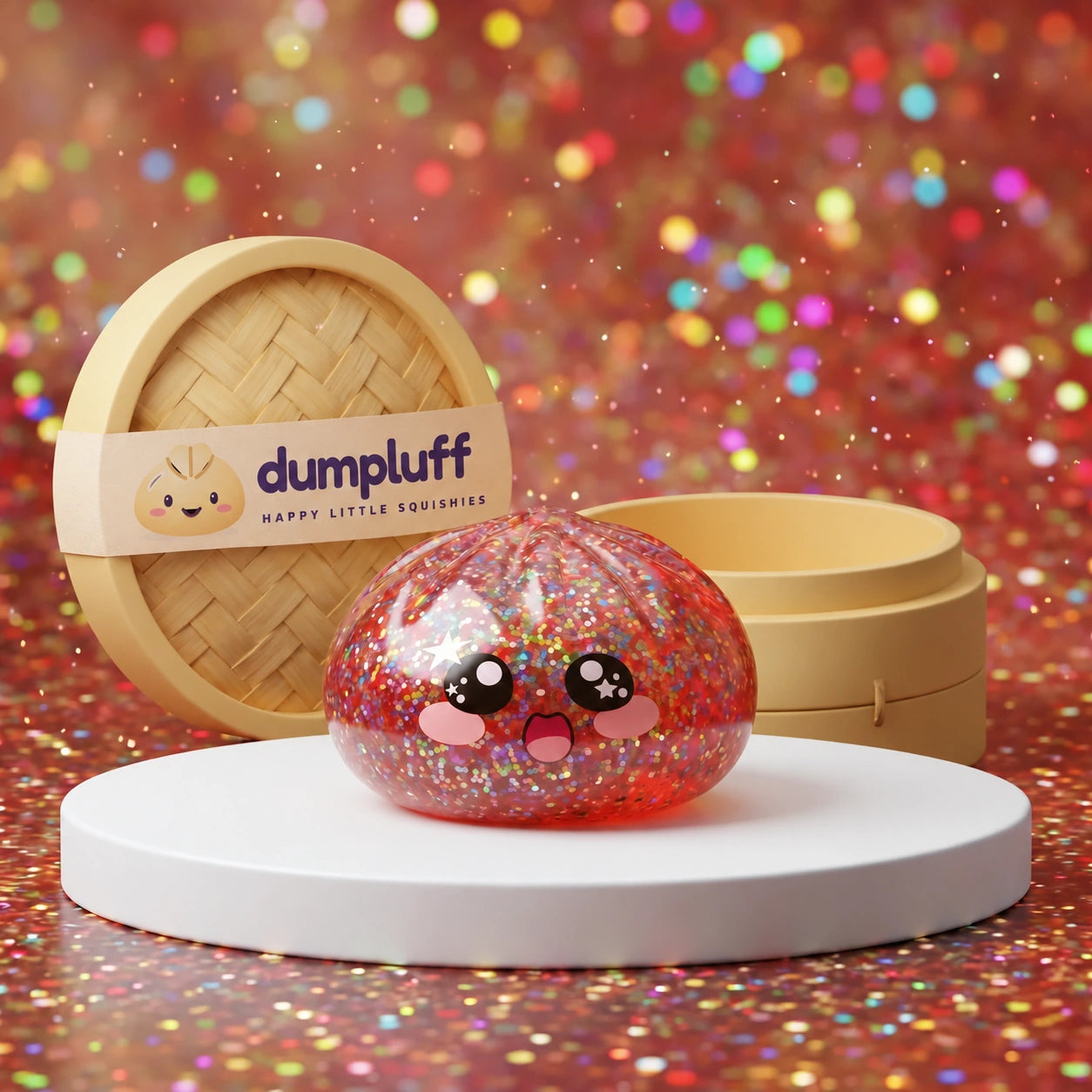 Kawaii Pink Galaxy Dumpling Squishy
