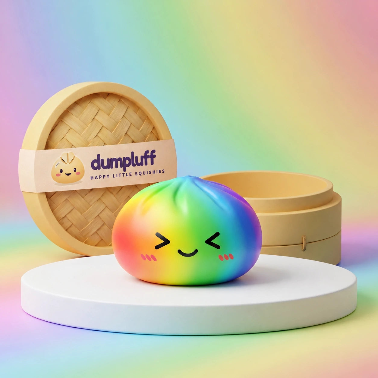 Prism Rainbow Color Dumpling Squishy