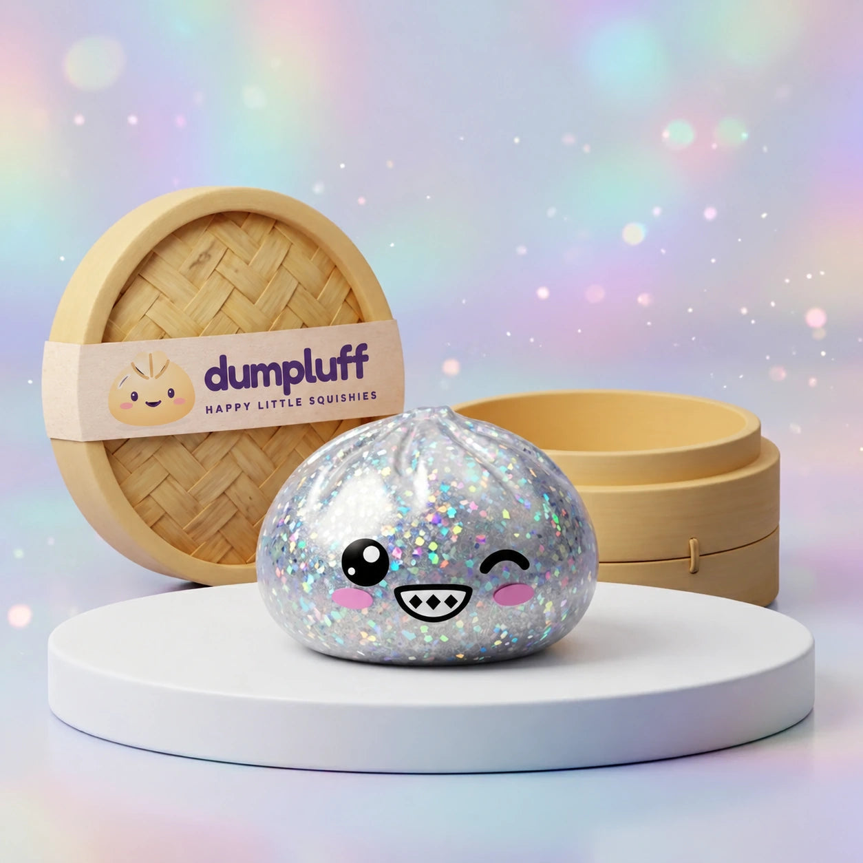 Shimmer Rare Silver Dumpling Squishy