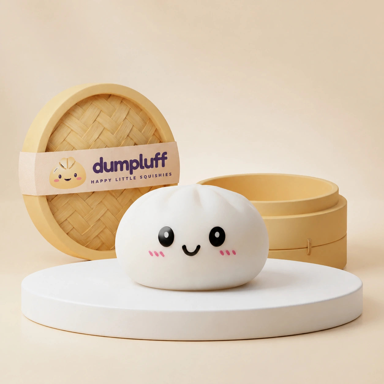 Snowy White Dumpling Squishy