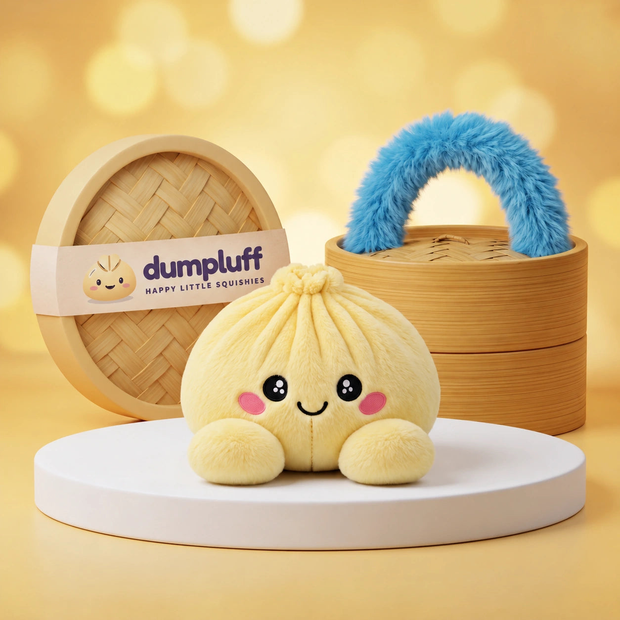 Lemon Yellow Dumpling Squishy Plush